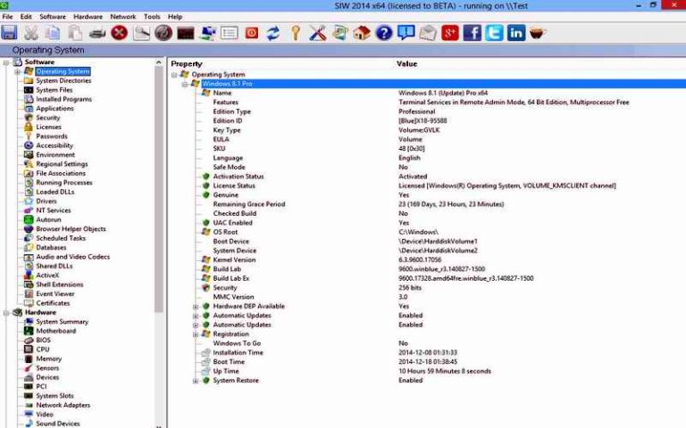 SYSTEM INFORMATION FOR WINDOWS
