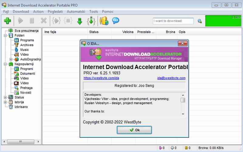 INTERNET DOWNLOAD ACELERATOR PORTABLE
