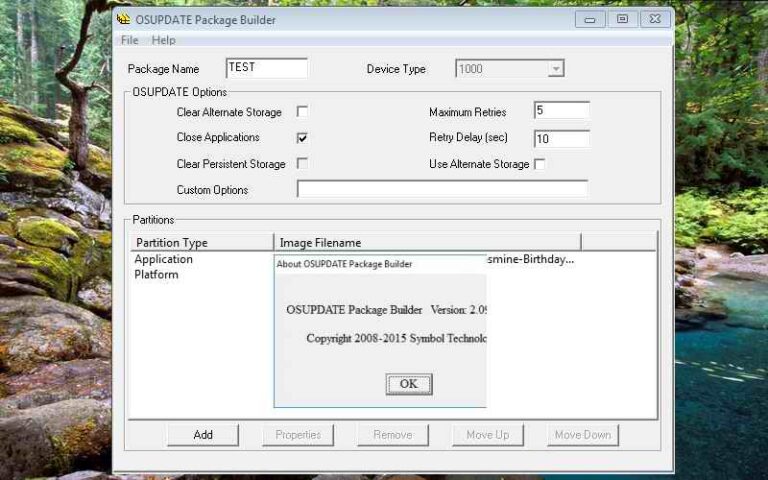 OSUPDATE PACKAGE BUILDER