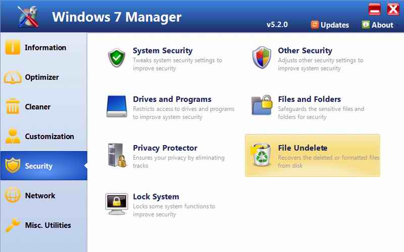 WINDOWS 7 MANAGER